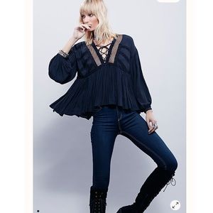 Free People Don’t Let Go Peasant Top